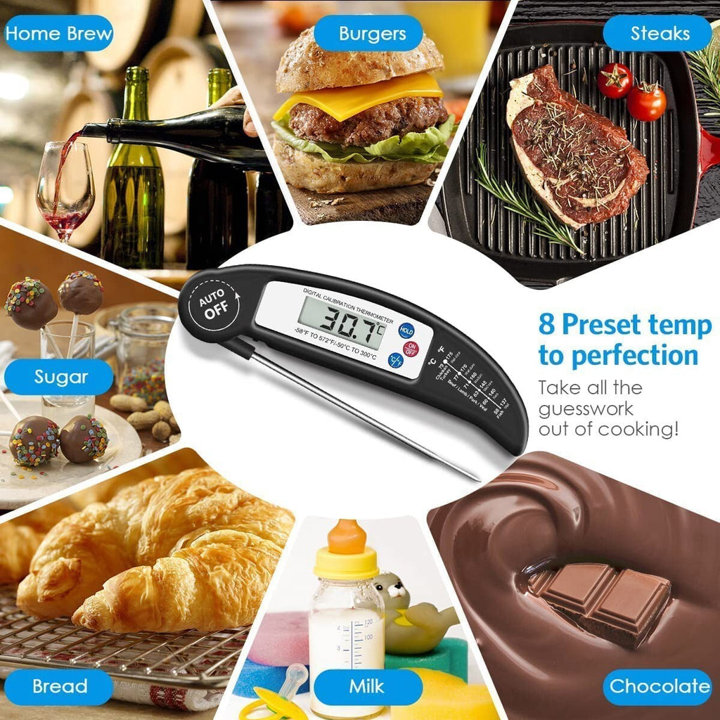 Digital Food Meat Thermometer Probe Cooking Kitchen Temperature Milk BBQ Turkey