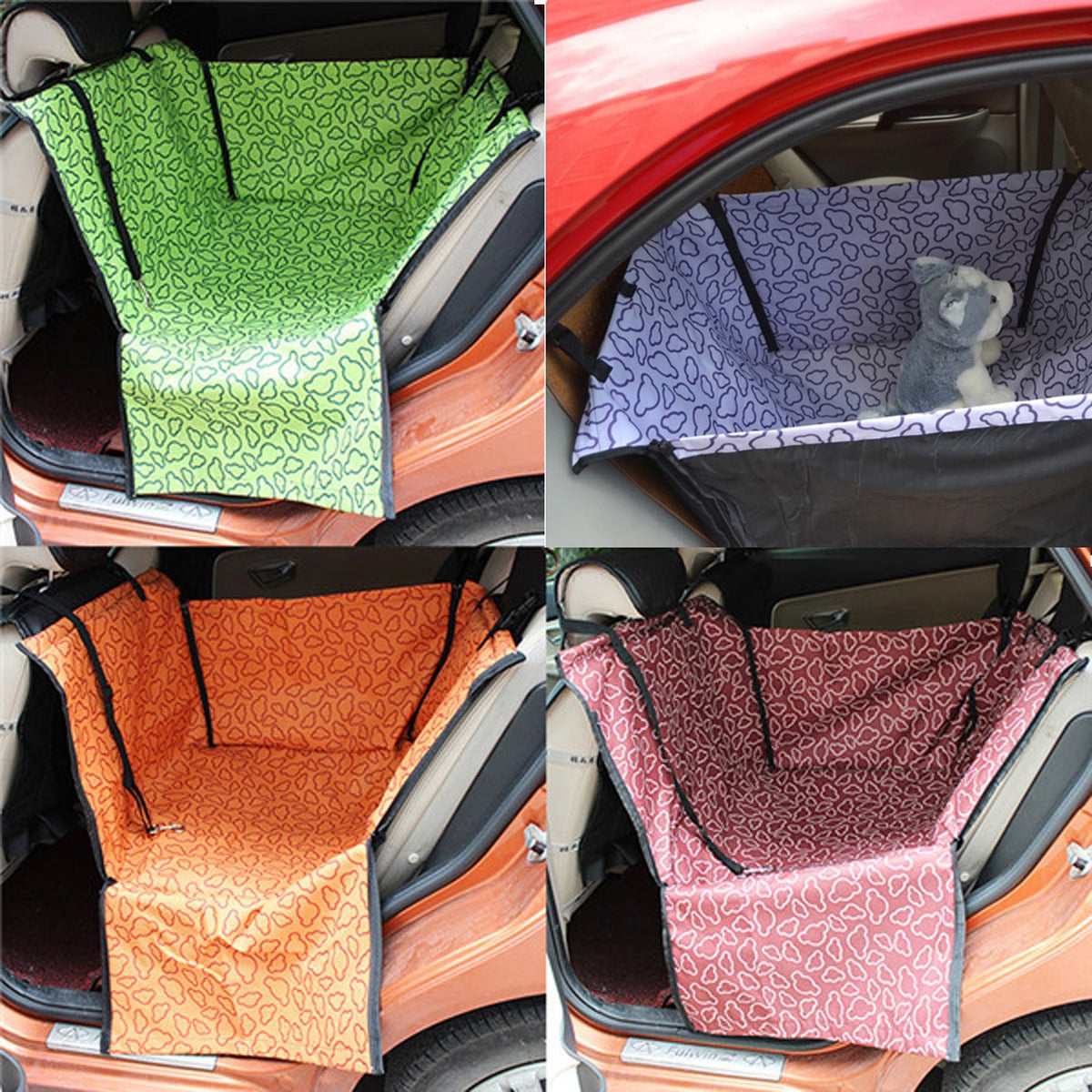 Single-seat Pet Dog Cat Rear Back Car Seat Cover Protector Hammock Mat  Blanket
