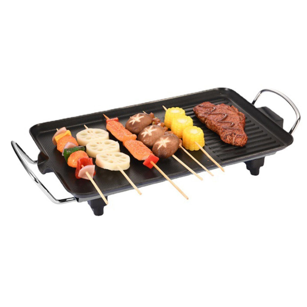 Electric Teppanyaki Table Top Grill Griddle BBQ Hot Plate Barbecue 40cmx23cm UK