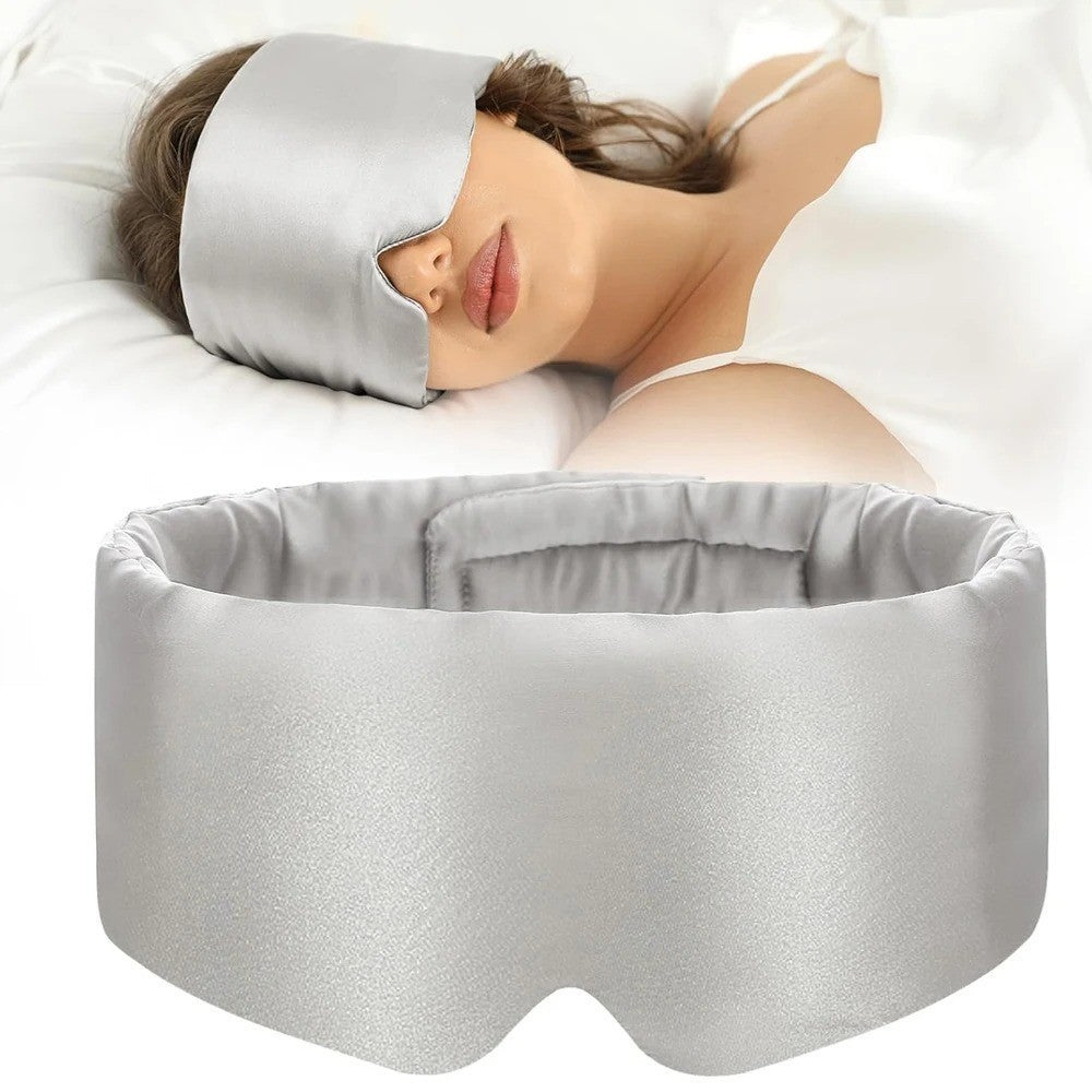Adjustable 100% Mulberry Silk Sleep Mask for Side Sleepers Eye Mask for Women UK