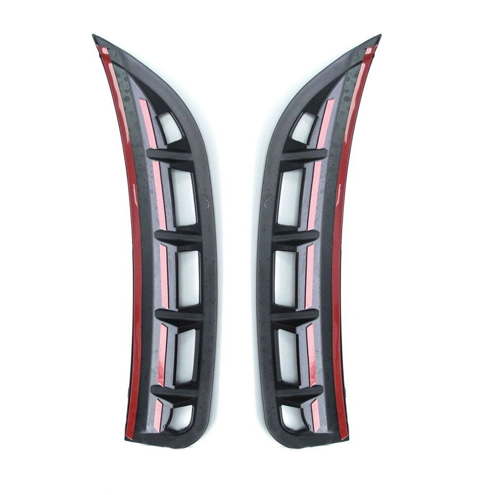 For Benz GLE GLE450 W167 Glossy Black Front Bumper Spoiler Side Air Intake Cover