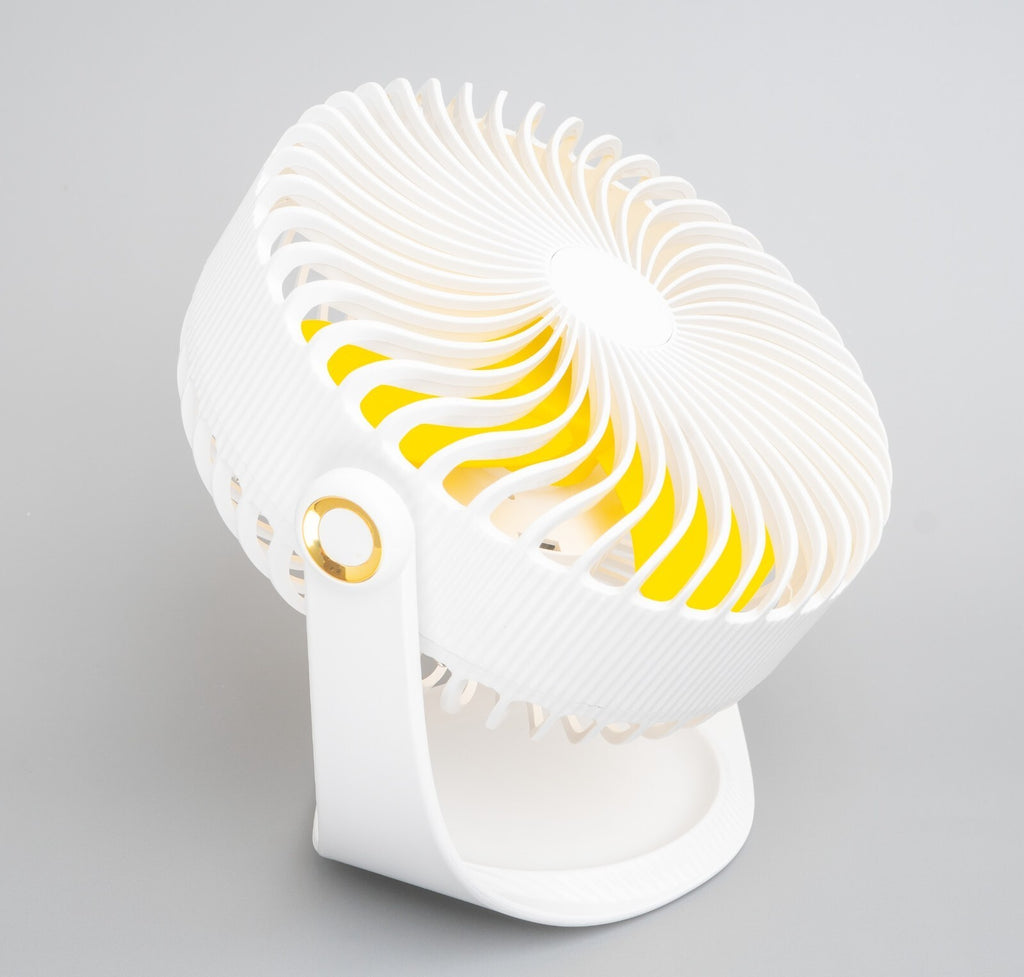 7 Inch Rechargeable Desk Fan - Small Quiet Personal Cooler Powered Portable