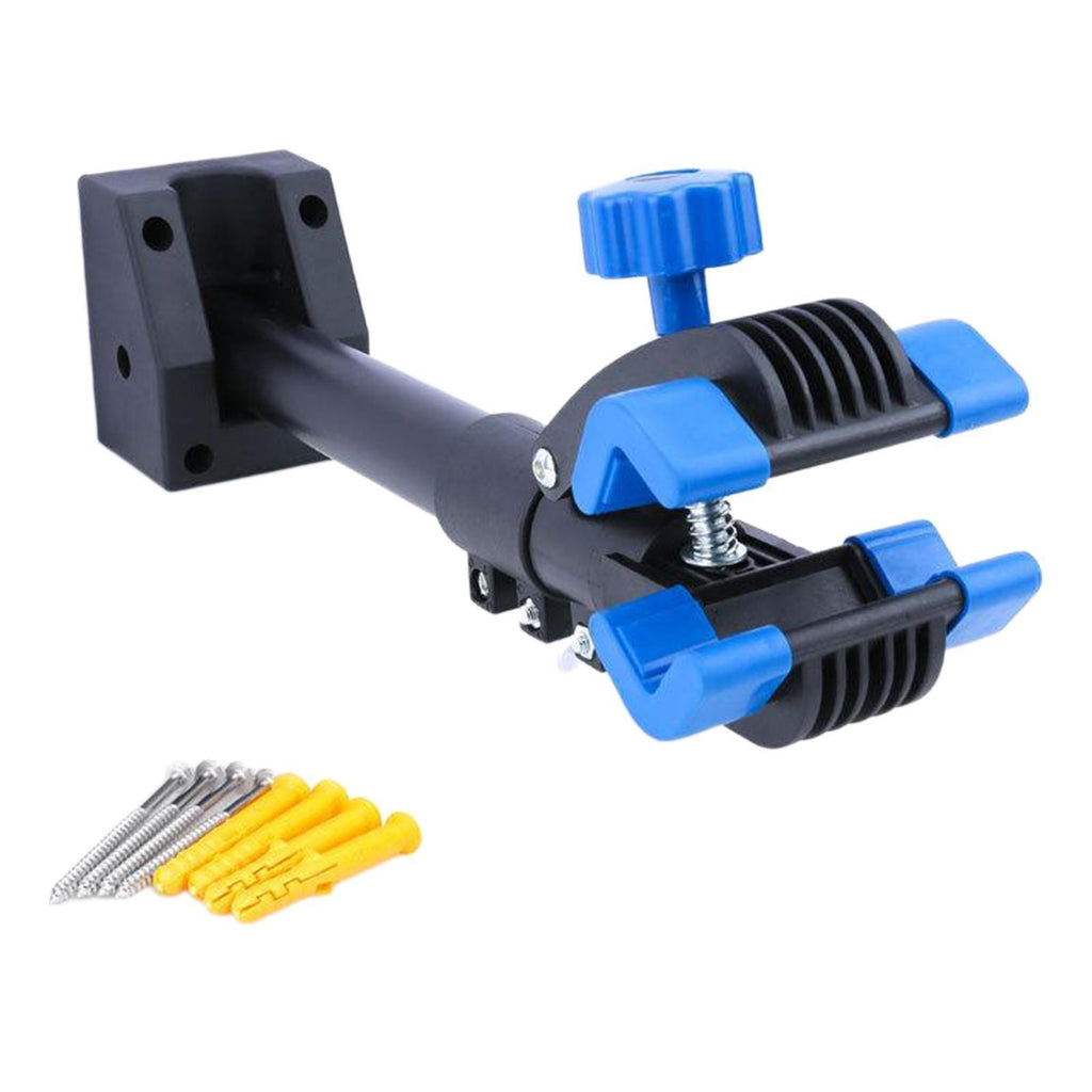Folding Bike Repair Stand Clamp, Wall Mount Rack Holder,