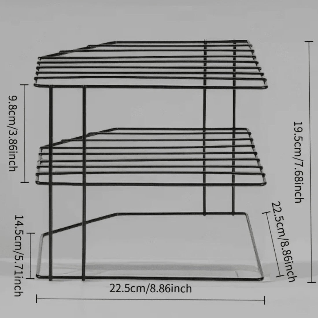 Multifunction 3 Tier Corner Plate Kitchen Cupboard Organiser Tidy Storage Rack