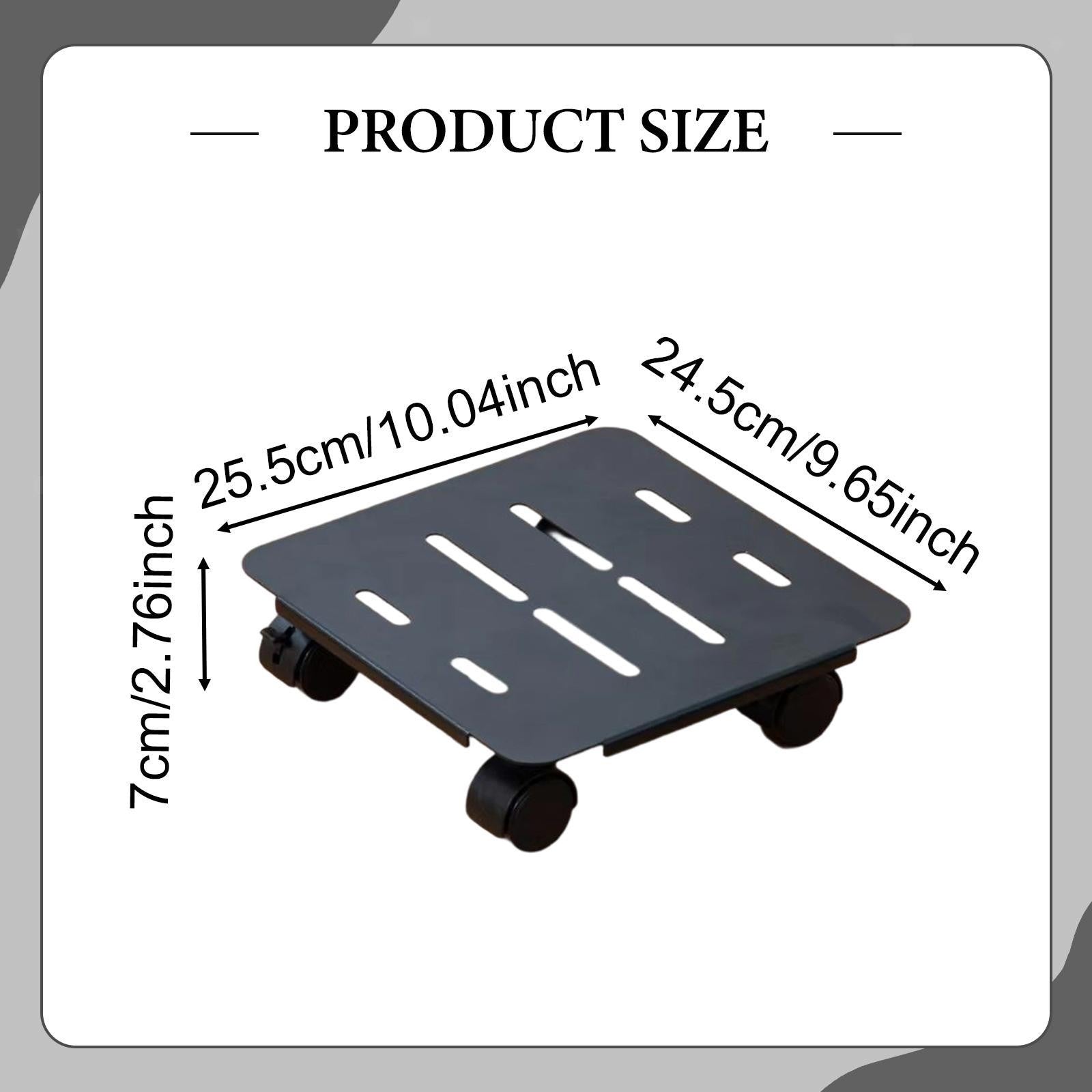 Plant Stand Moveable Plant Holder with Casters for Balcony Backyard Hotel