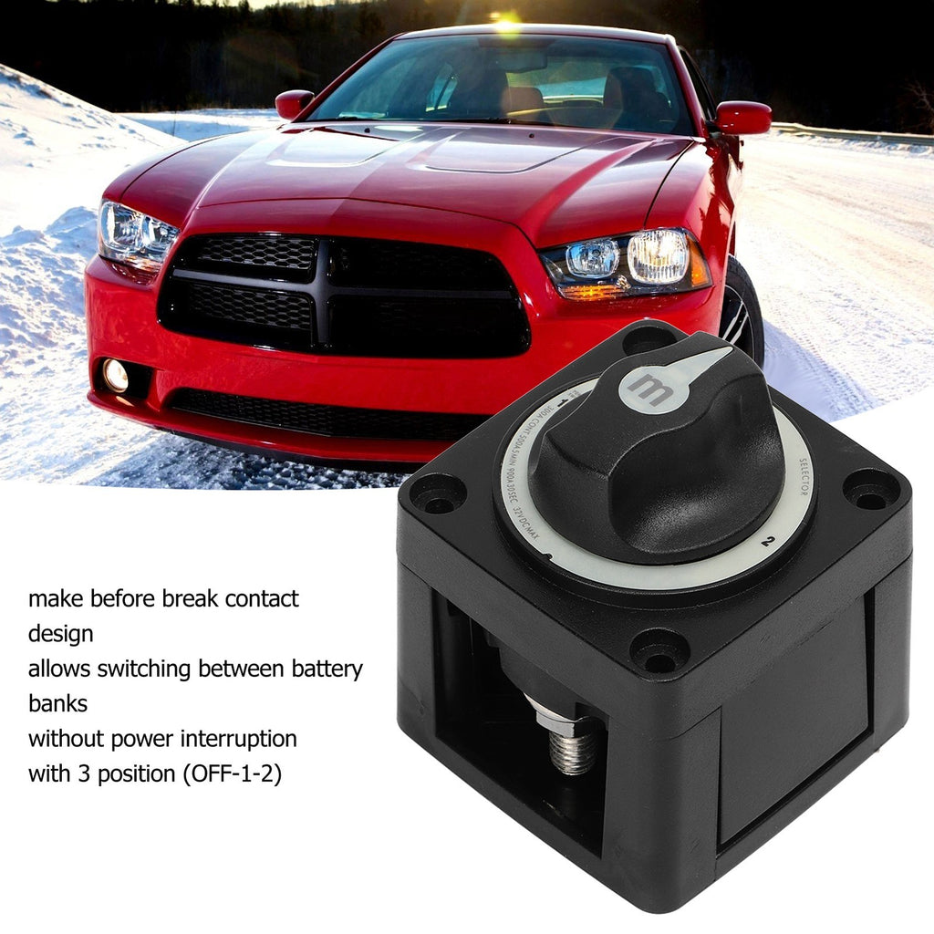 Battery Cut Off Switch 300A Battery Selector Switch Heavy Duty 3 Position