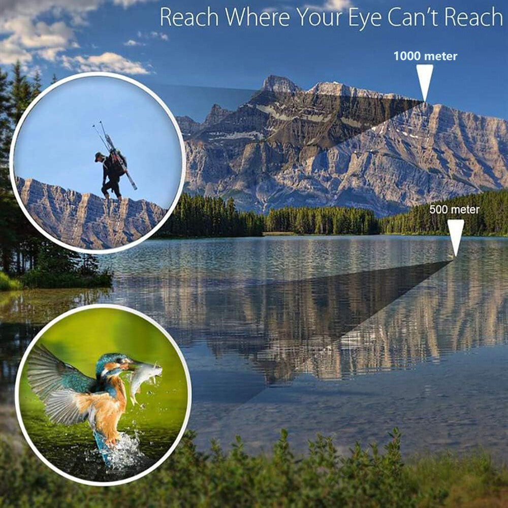 10000M 80X80 HD Military Zoom Binoculars Day/Night Army Optics Hunting Camping