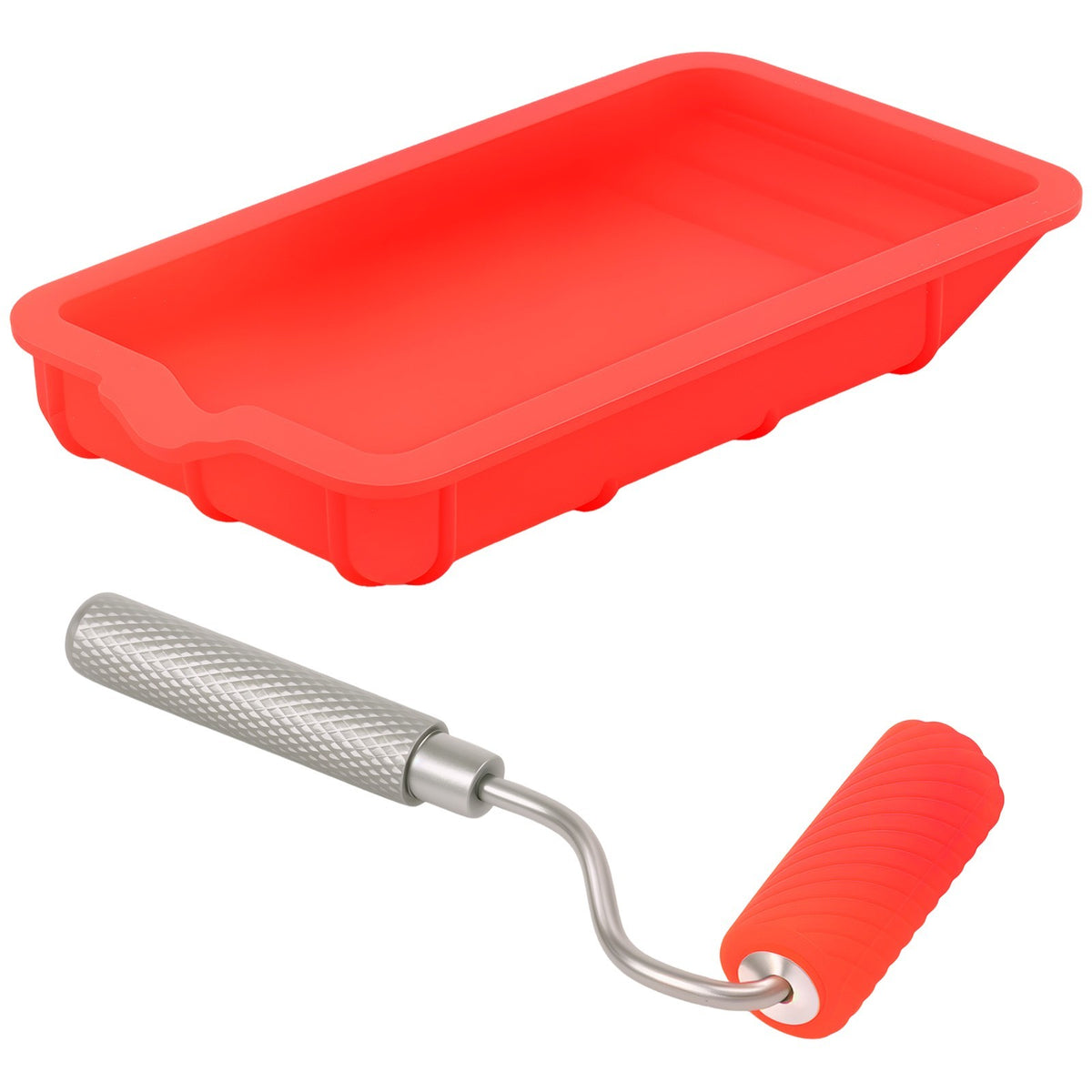 Nonstick Glue Roller with Tray Flexible Wood Glue Roller and Tray