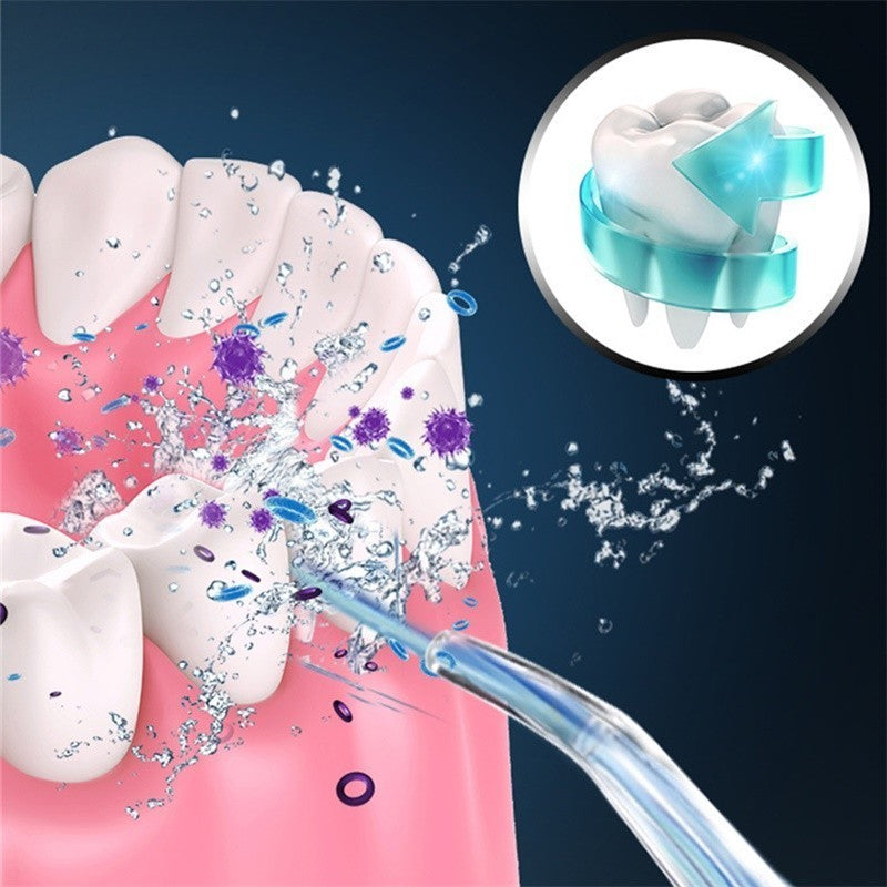 Cordless Dental Water Flosser with Jet 4 Tips Floss Oral Cleaner Irrigator Teeth