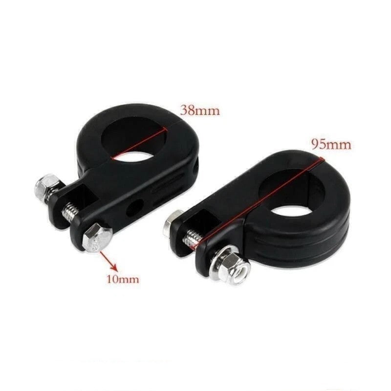 1‑1/2" 38mm Motorcycle Highway Foot Peg Mount Clamp Engine Crash Bar For Harley