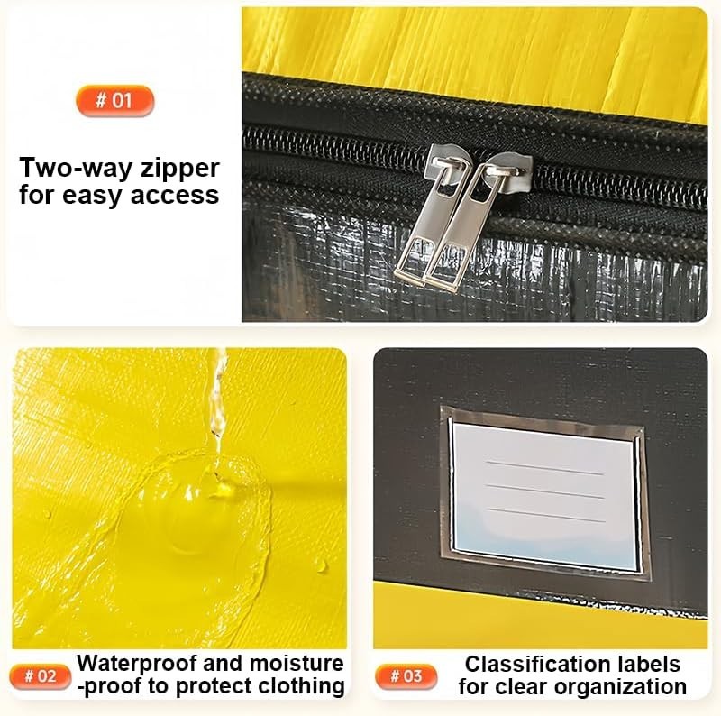 Large Capacity Moving Packing Bag Luggage Clothes Waterproof Quilt Storage Bag◈
