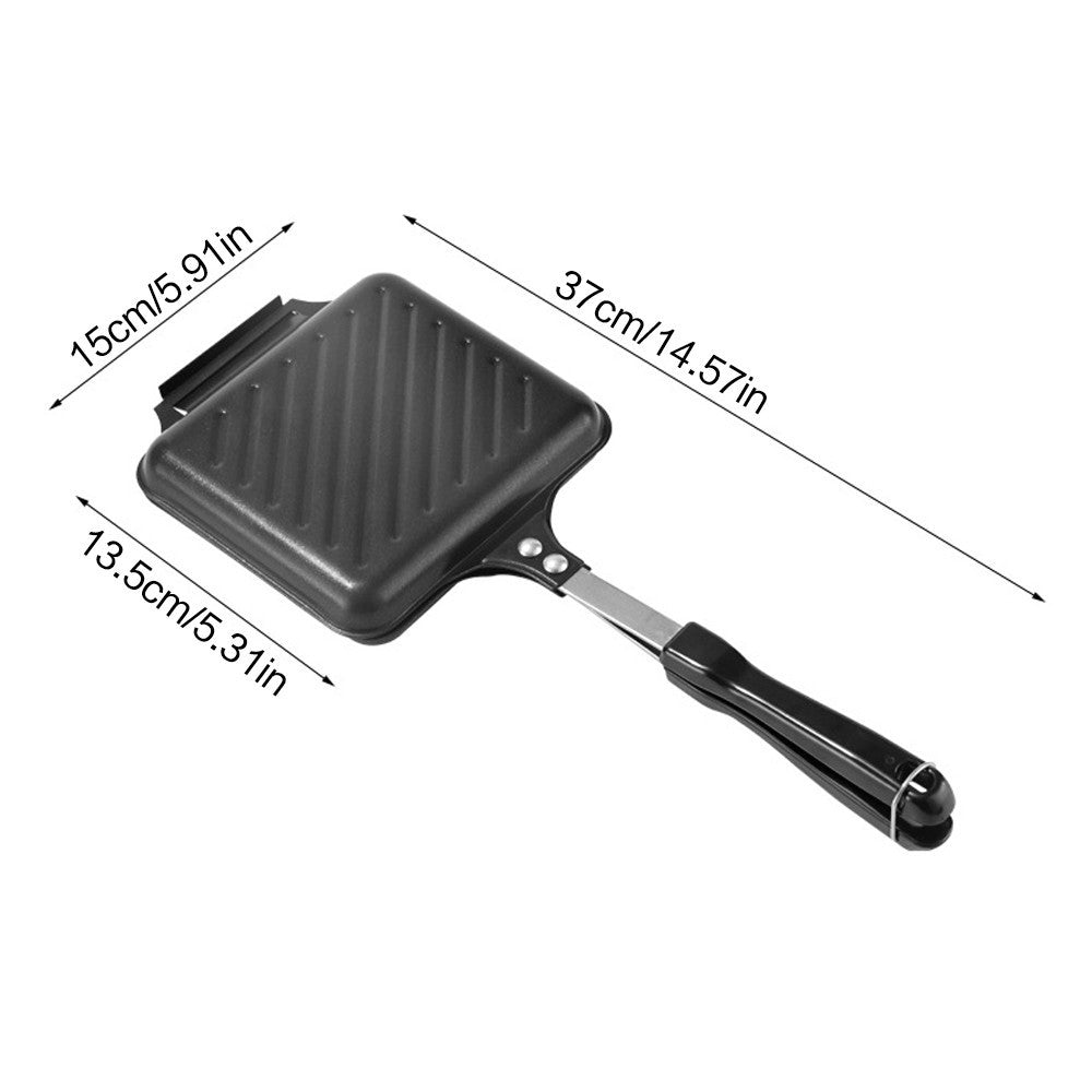 Sandwich Toastie Maker Non-stick Toaster Machine Breakfast Camping Stove Toaster