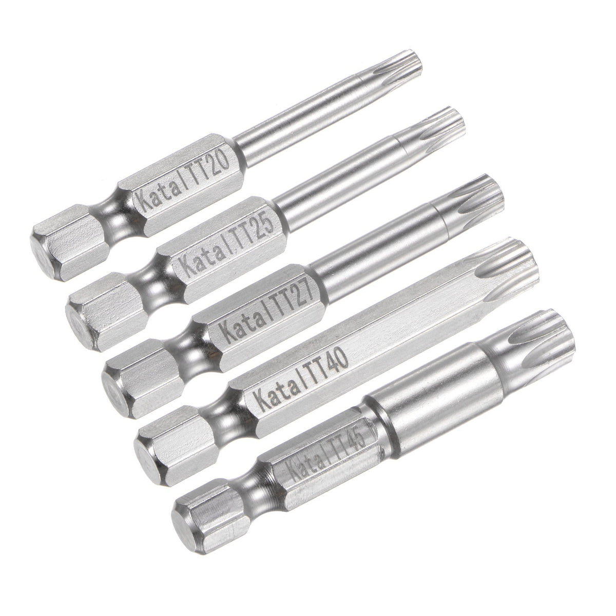 TT20-TT45 Magnetic Security Star 7Point Screwdriver Bit 1/4" Hex Shank 2"