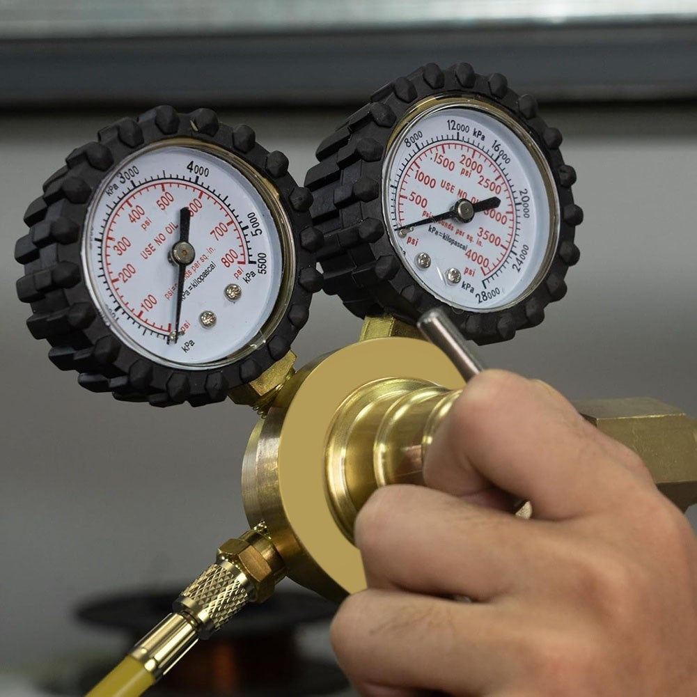 Nitrogen Regulator+Hose,0-800 PSI and 0-4000PSI Output Pressure,CGA5804808