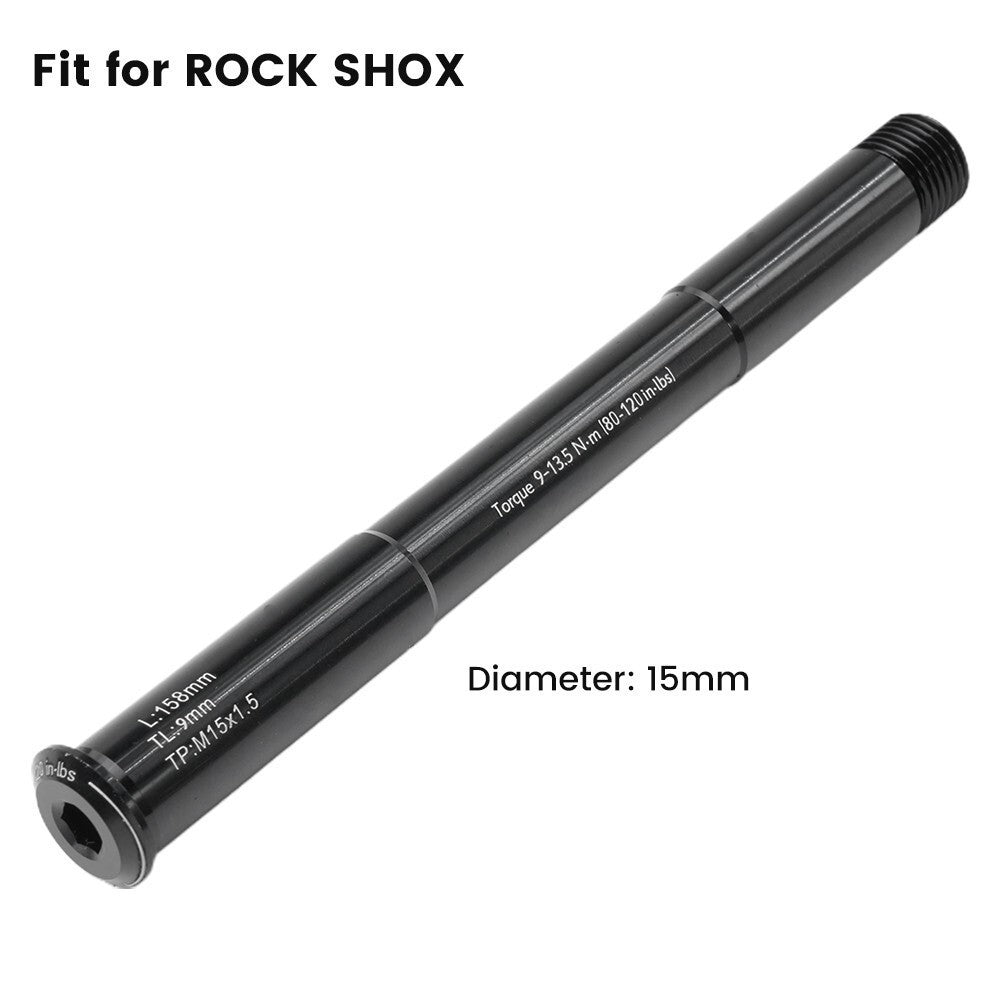 For Rockshox Thru Axle Front Fork 15 X110 QR Skewer Bolt Cycling MTB Road Bike