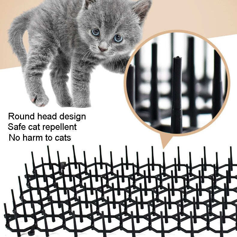 12X Cat Scat Mat Spike Anti-Cat Prickle Strip Deterrent Garden Repellent Animal