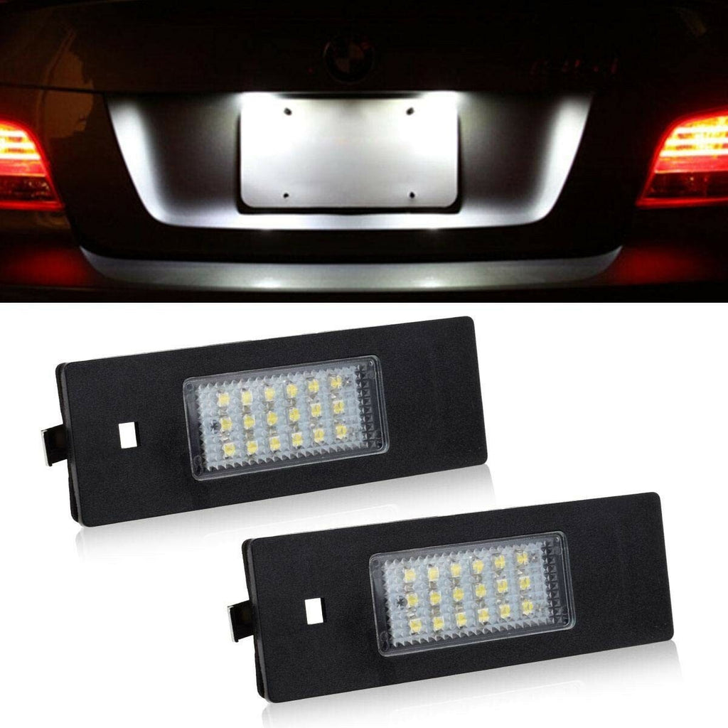 2x LED Licence Number Plate Light No Error For BMW 1 6 Z E81 E87 E63 E64 E85 E89