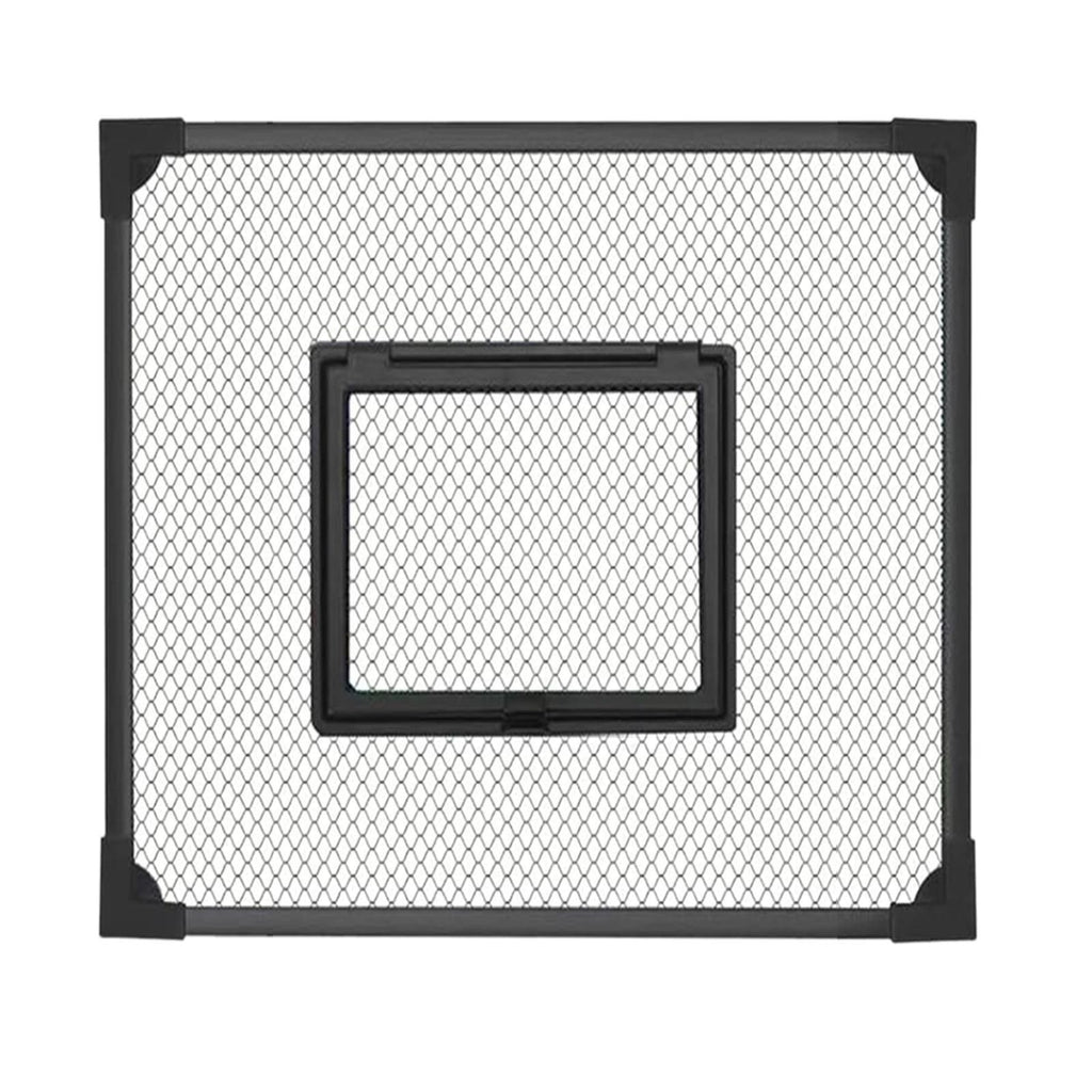 Fish Tank Lid Self Assembly Anti Jump Net Cover Magnetic Black Aquarium Hood