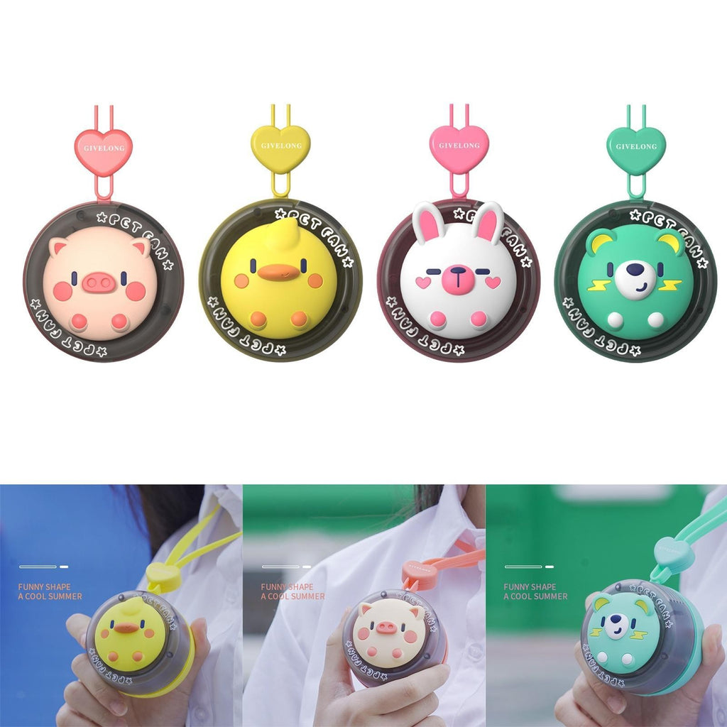 Portable Hanging Neck Cooling Fan Necklace Fan Wearable Adjustable for Indoor.*