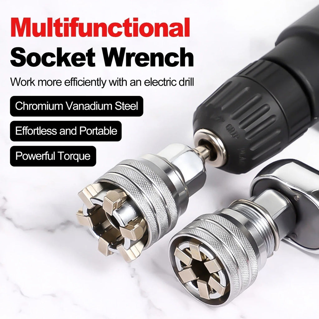 1PCS Socket Wrench Sleeve Multifunctional Repair Tool Steel for Home