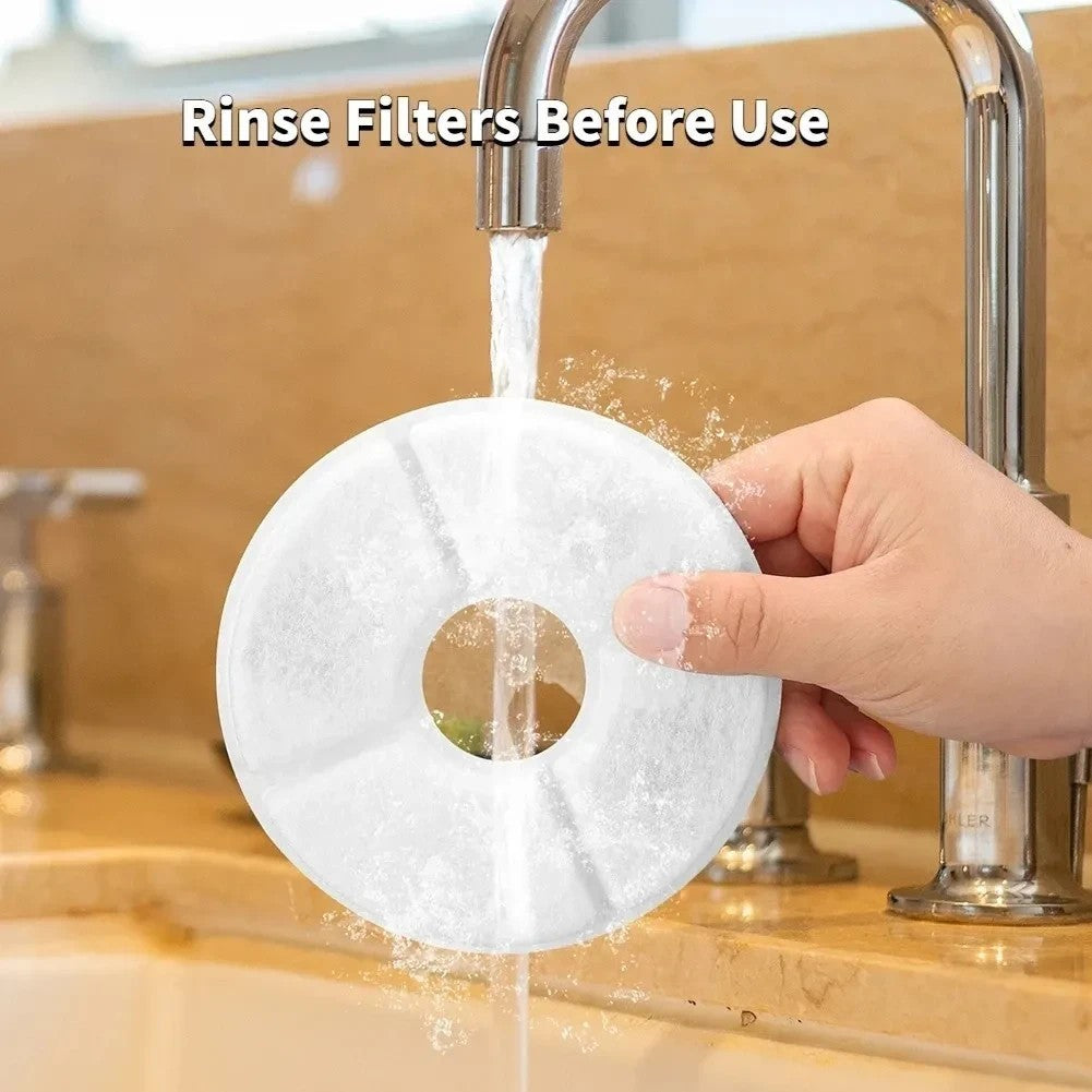 6/12 Pcs Pet Dog Cat Water Fountain Filters for Flower Replacement Filter