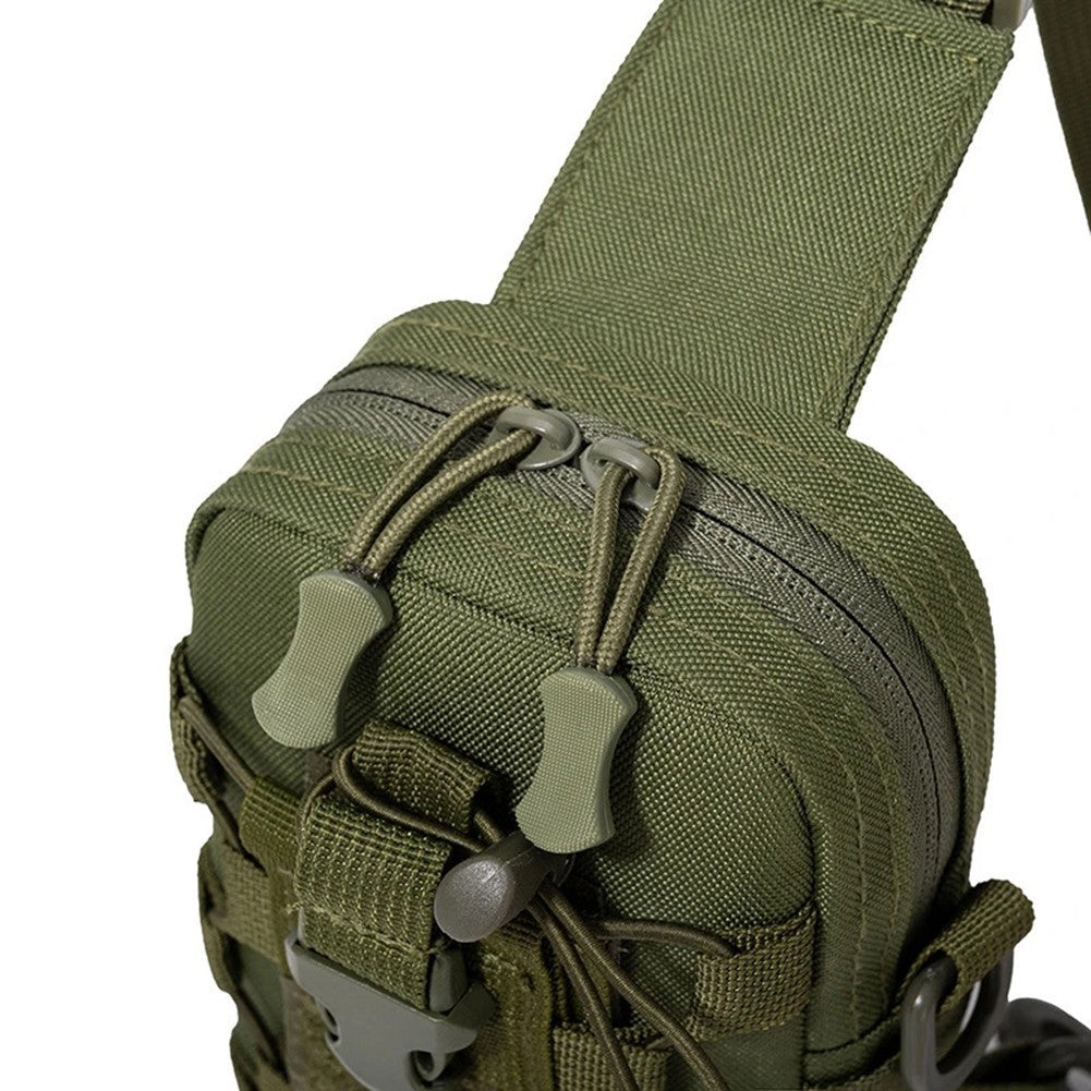 Tactical Sling Chest Bag Water Bottle Pouch Phone Shoulder Backpack for Outdoor