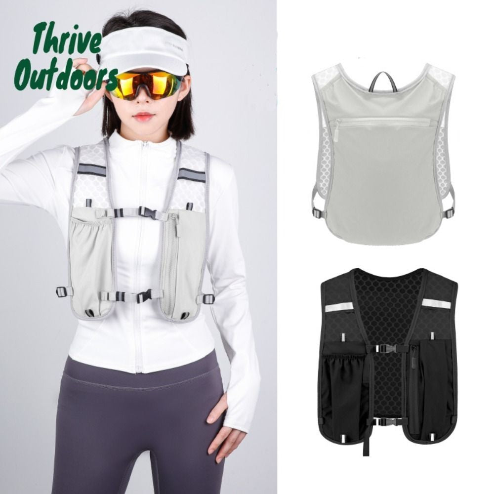 Light Weight Running Vest With Phone Holder Reflective Outdoor Cycling Hiking