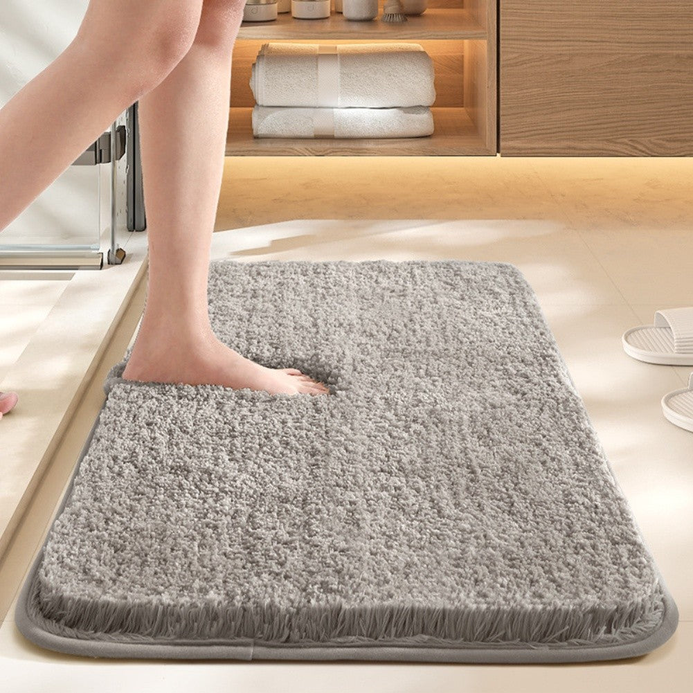 Quick Dry Non Slip Microfiber Floor Mat for Bathroom Rug 40x60cm 50x80cm