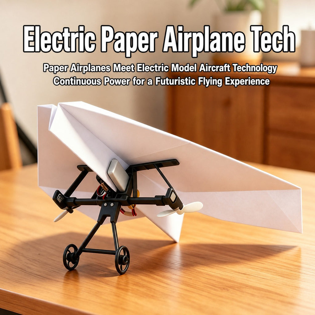 DIY Remote Control Paper Plane Power Kit 4-Channel RC Aircraft Building Parts