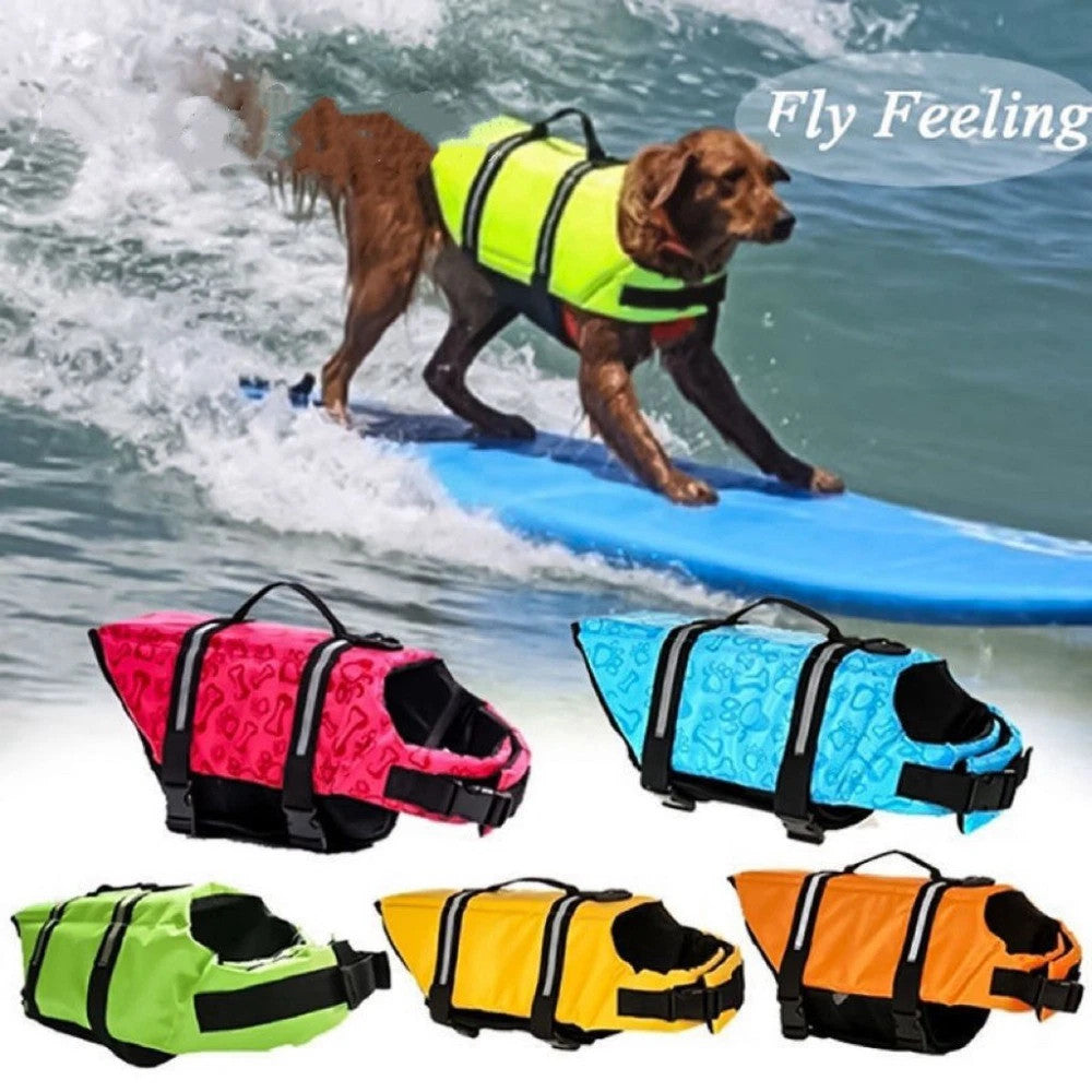Dog Life Jacket Pet Safety Swimming Float Adjustable Buoyancy