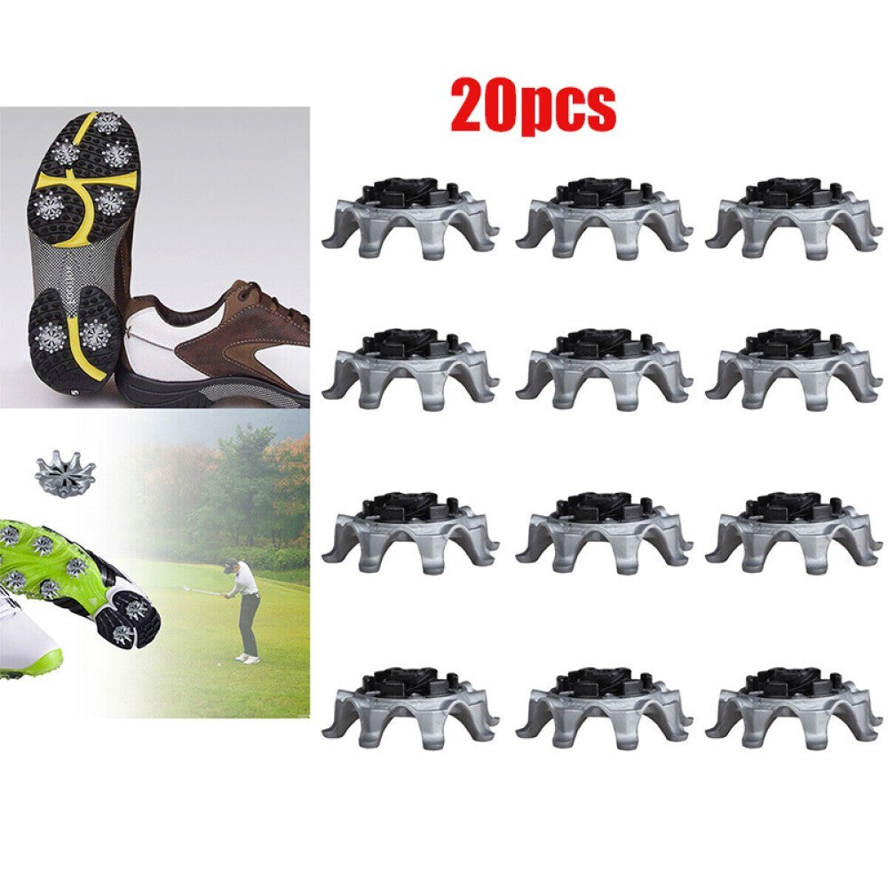 20PC Fast Twist Golf Shoe Spikes Short Teeth Replacement Cleat Studs For Footjoy