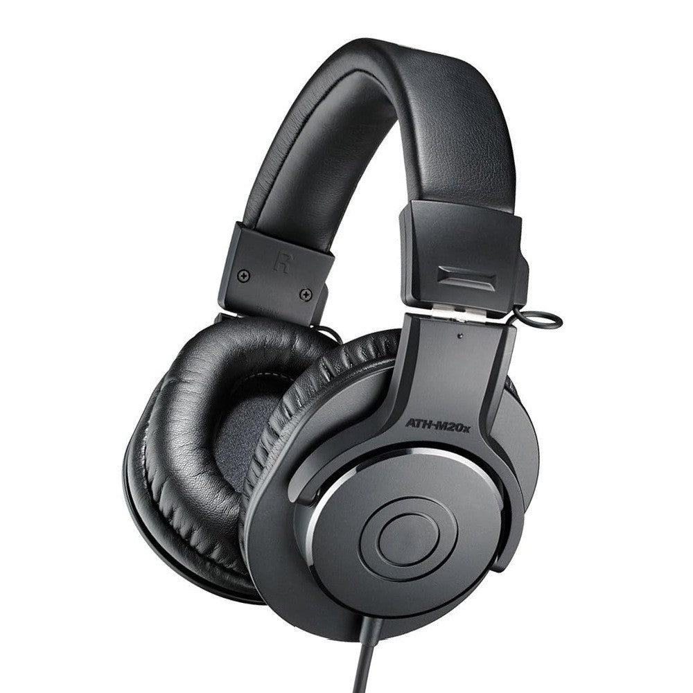 NEW Audio Technica ATH-M20X Studio Monitor Headphones + Case & Cables ATH-M50X
