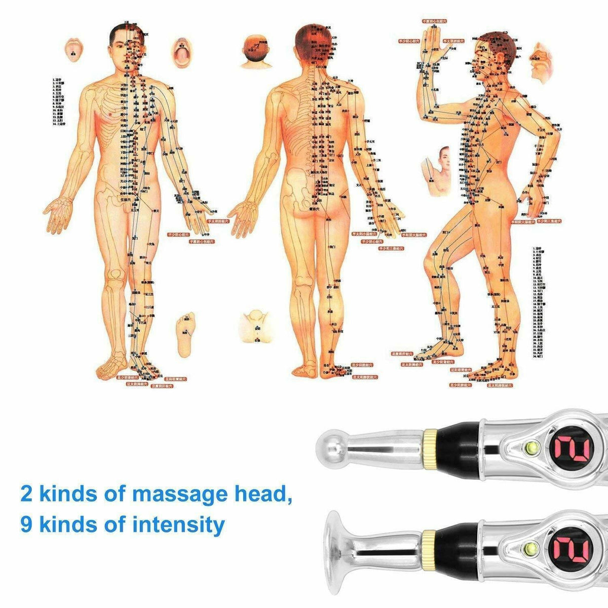 Electronic Acupuncture Massage Pen Meridian Therapy Pain Relief Energy Tool UK
