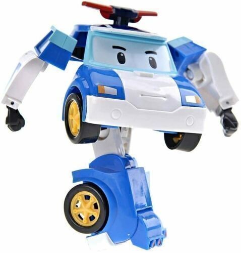 Car Action Figure Gift Robocar Toys 6Pcs POLI ROY AMBER HELLY Robot Transformers