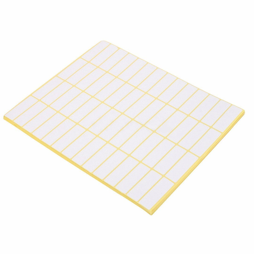 840 White Sticky Labels 13x38 mm Price Stickers Name Tags Blank Self Adhesive