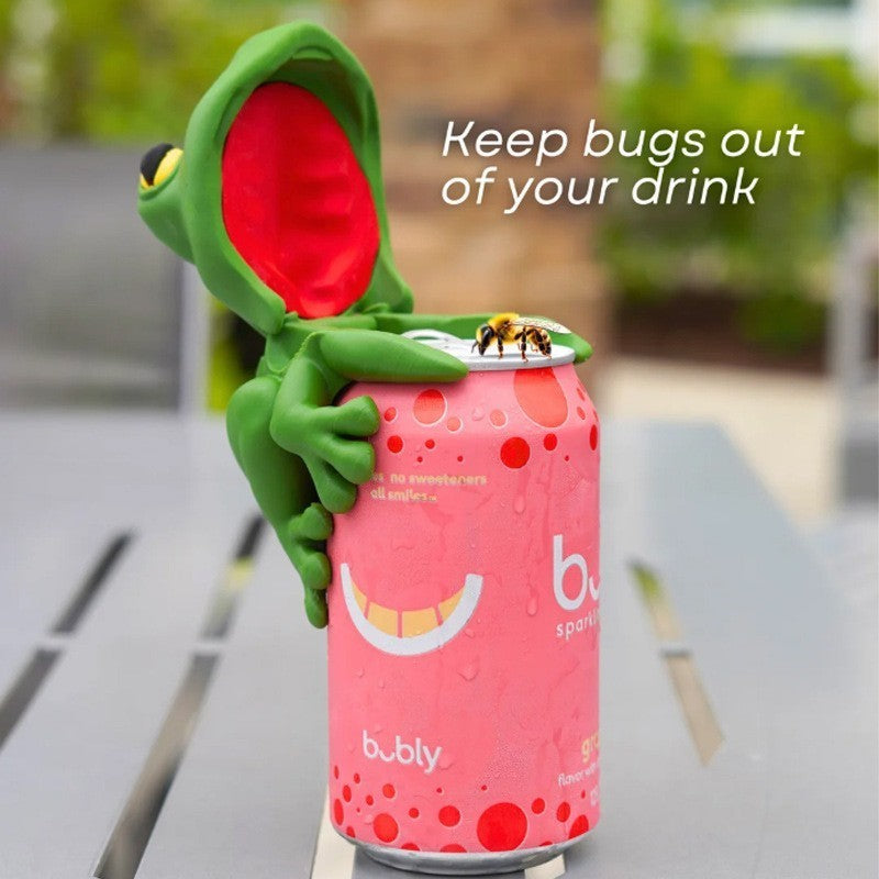 Frog Can Cover Reusable Soda Can Cover Functional Drink Covers for Standard Cans