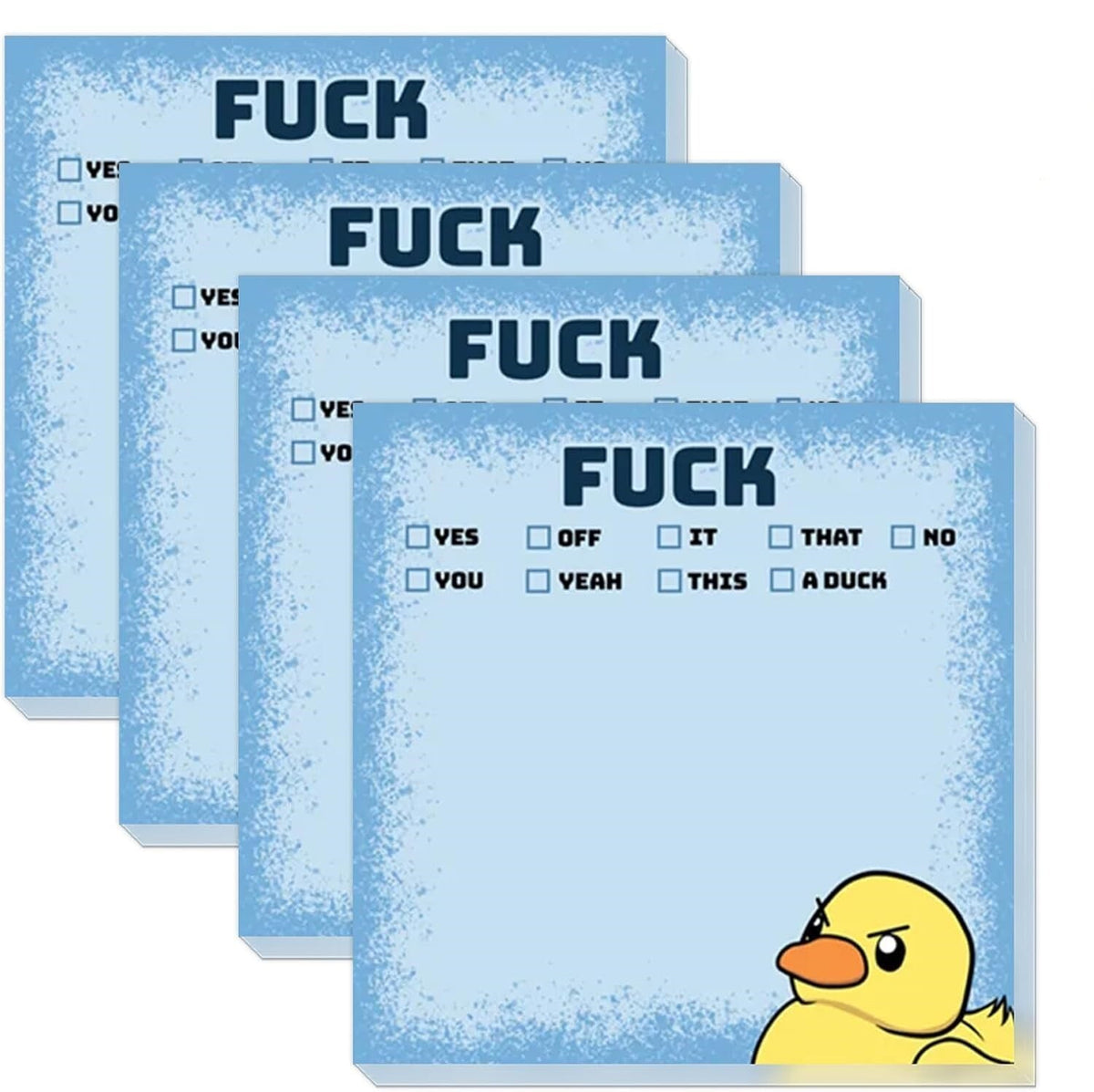 Funny Sassy Duck Sticky Notes, Hilarious Sticky Notes, Funny Memo Pads Sticky