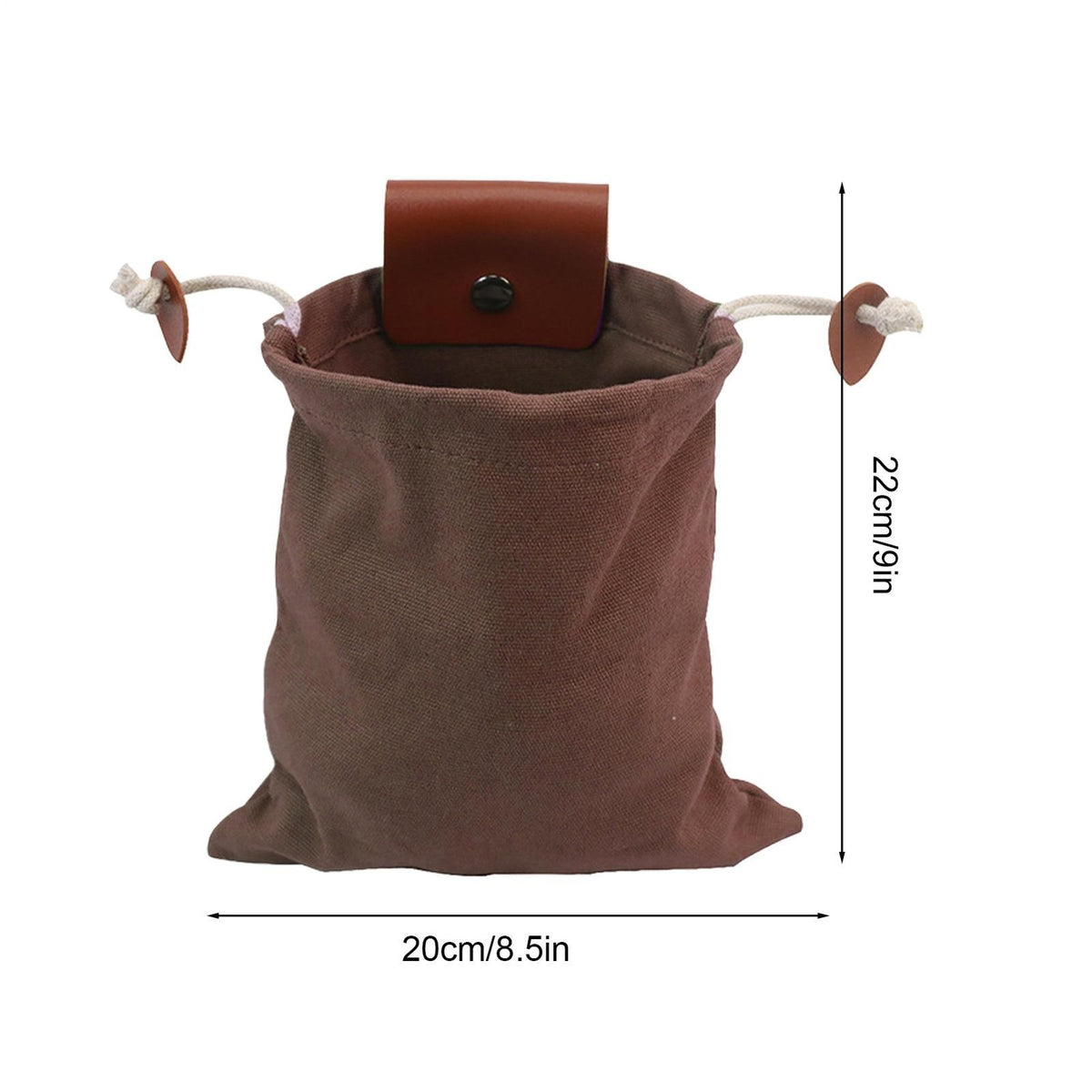 Foraging Bag Foraging Belt Pouch Waxed Canvas Belt Pouch Outdoor Foraging Pouch