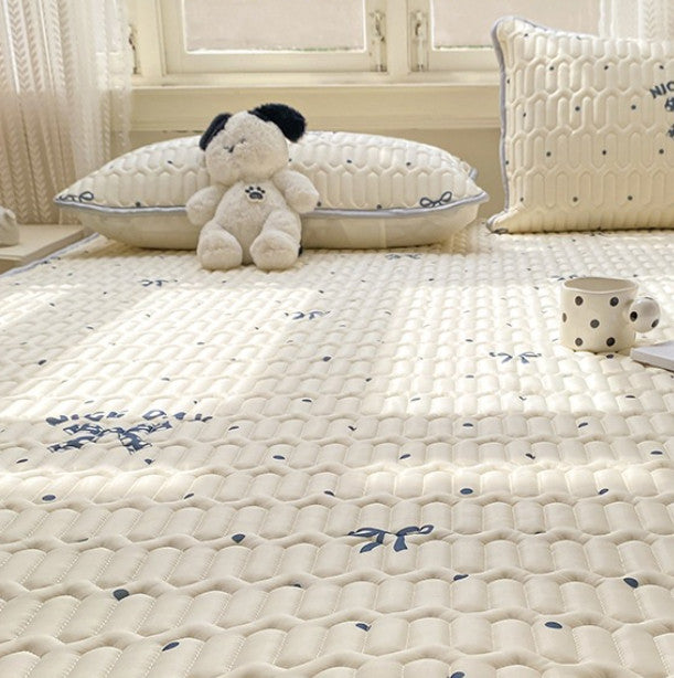 Summer Latex Cooling Mat Ice Silk Air-Conditioning Mattress Printed Cool for Bed
