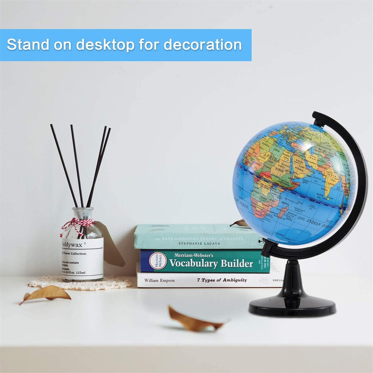 Illuminated Globe Learning Rotating World Globe LED Light Decoration Gift W/USB