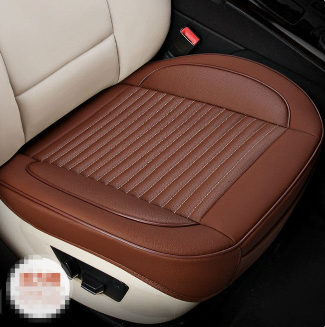 Car Full Surround Front Seat Cover Breathable PU Leather Cushion Mat Universal.*
