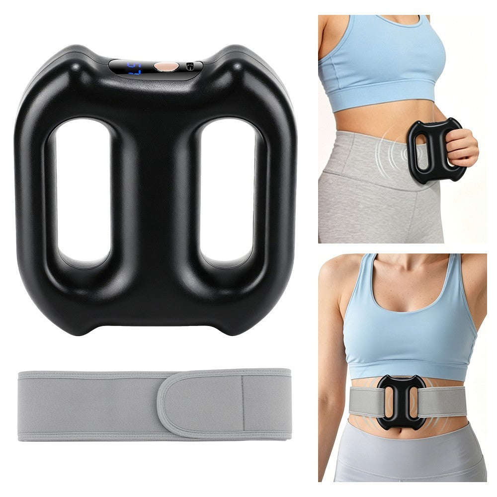 Full Body Vibration Fascia Ring Massager Rechargeable Fat Burning Belt 3 Modes