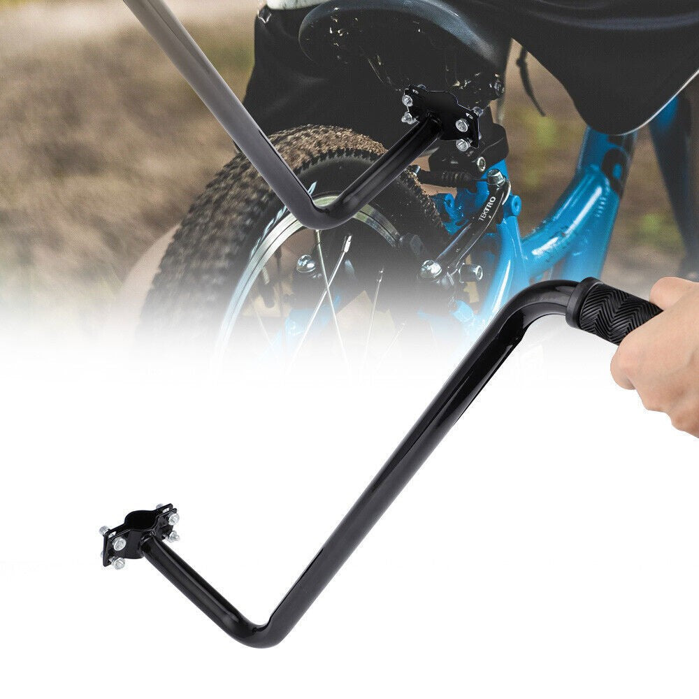 Kids Bike Learning Push Handle Safety Pole Bar Bicycle Control Grip Parent Grab