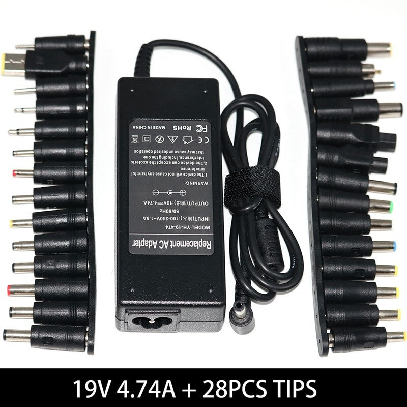 19V 4.74A 90W Universal Laptop AC Power Supply Charger With UK Mains Plug