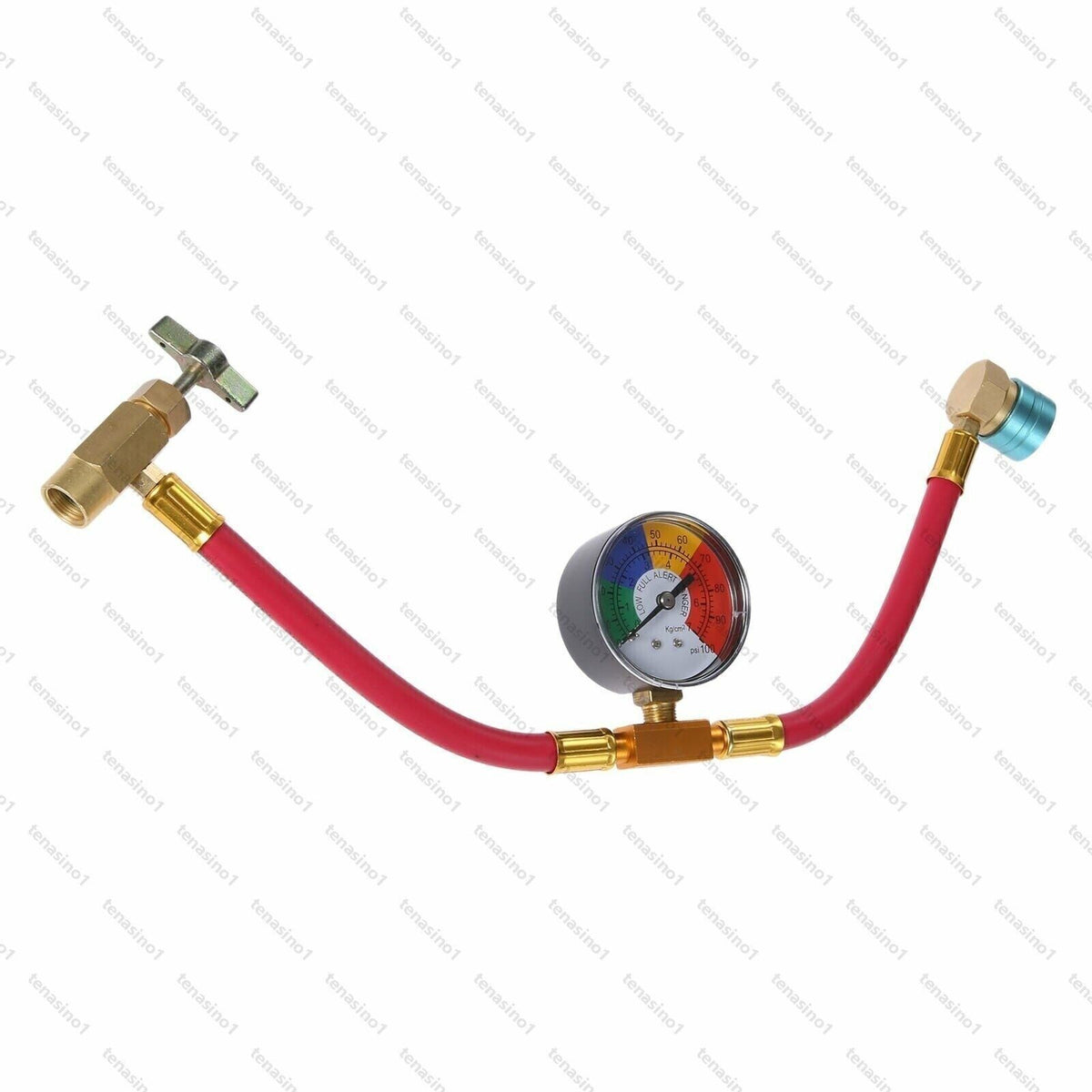 Refrigerant Charge Hose R1234YF Recharge Hose with Gauge Strong Construction UK