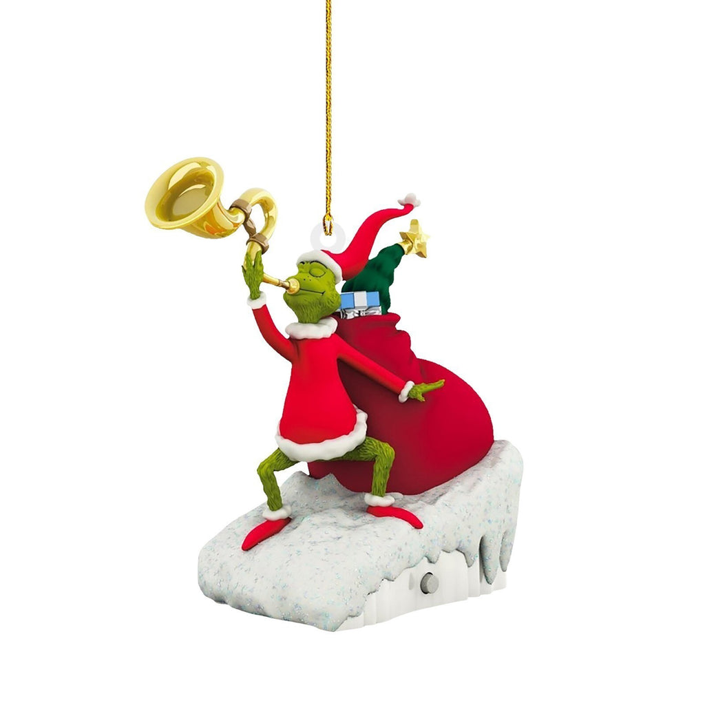 19X Merry Christmas Grinch Ornament Xmas Tree Hanging Figure Decoration Pendants