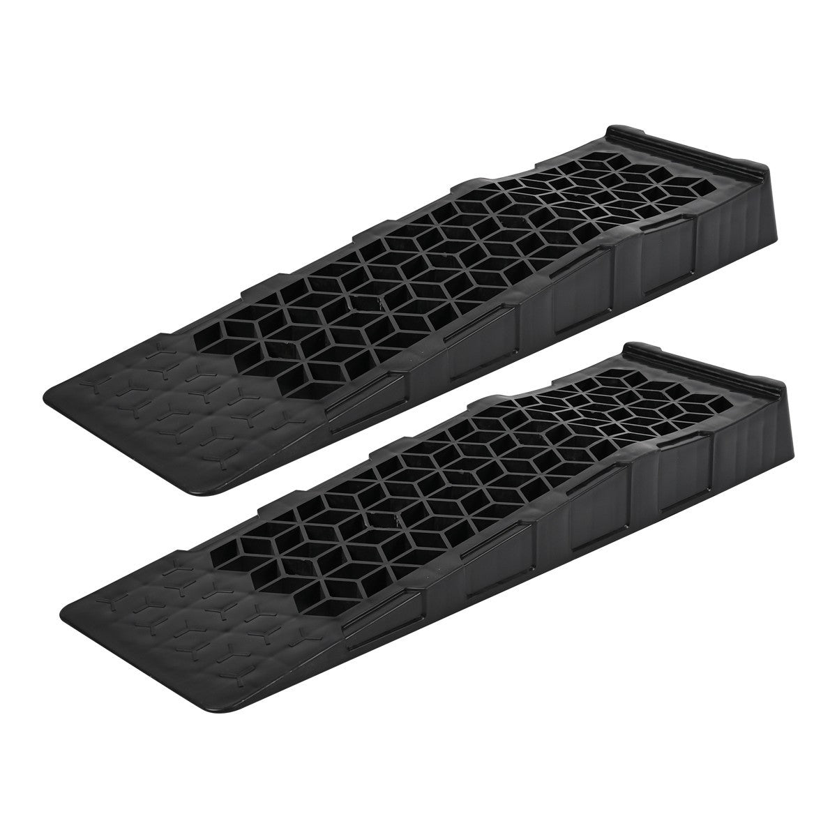 2Pc 5T Low Profile Car Ramps Honeycombed Channel Loading Maintenance Non‑Slip UK