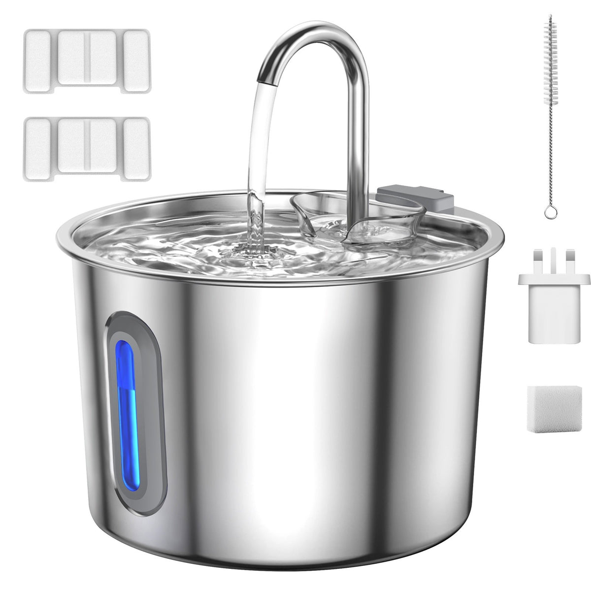 Automatic Pet Drinking Fountain 2.2L Water Bowl For Cat Dog Circulating Water