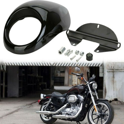 Front Headlight Cowl Fairing Light Cover For Harley Sportster XL883 XL1200