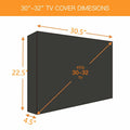 30-58" Dustproof Waterproof TV Cover Outdoor Patio Flat Television Protector UK